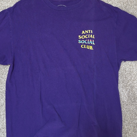 Anti Social Social Club T shirt - size large - Picture 1 of 3